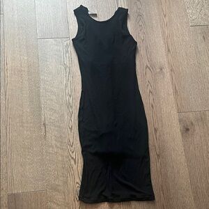 Popilush Elegant Black Sleeveless Dress